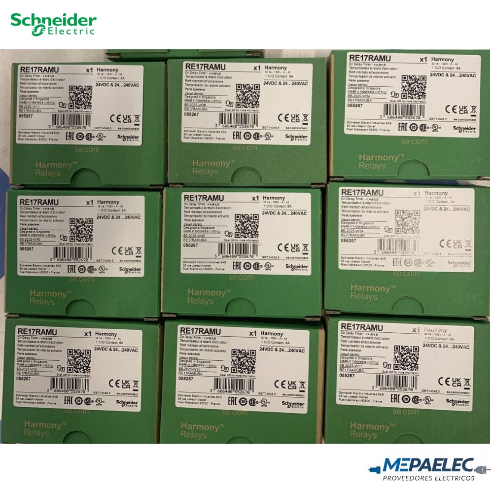 TEMPORIZADOR AL TRABAJO 24VDC /24-240VAC RE17RAMU SCHNEIDER-ELECTRIC - Imagen 3