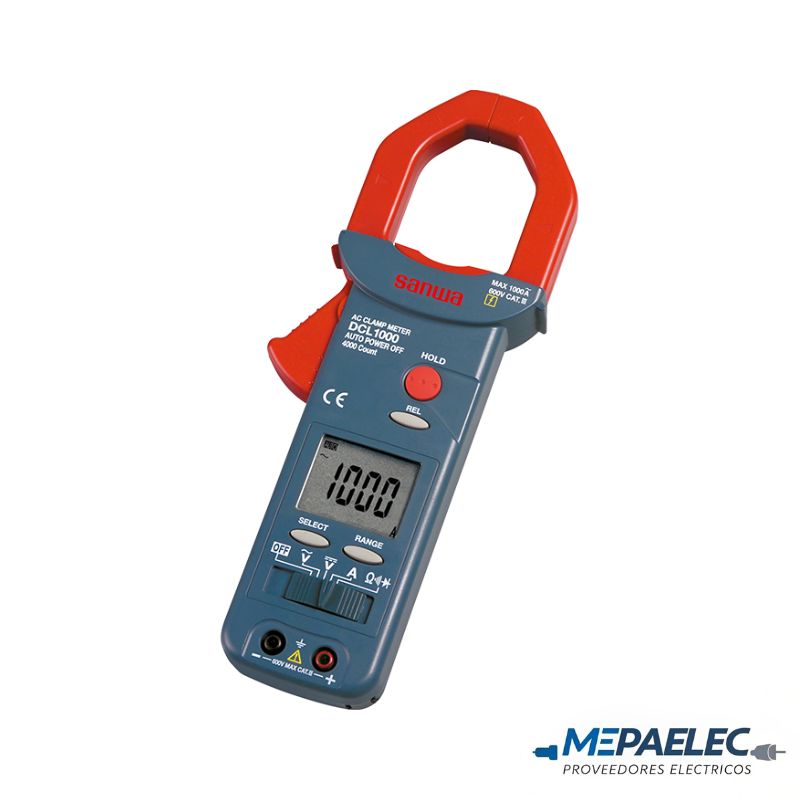 PINZA AMPERIMETRICA 1000 AMP AC SANWA DCL-1000
