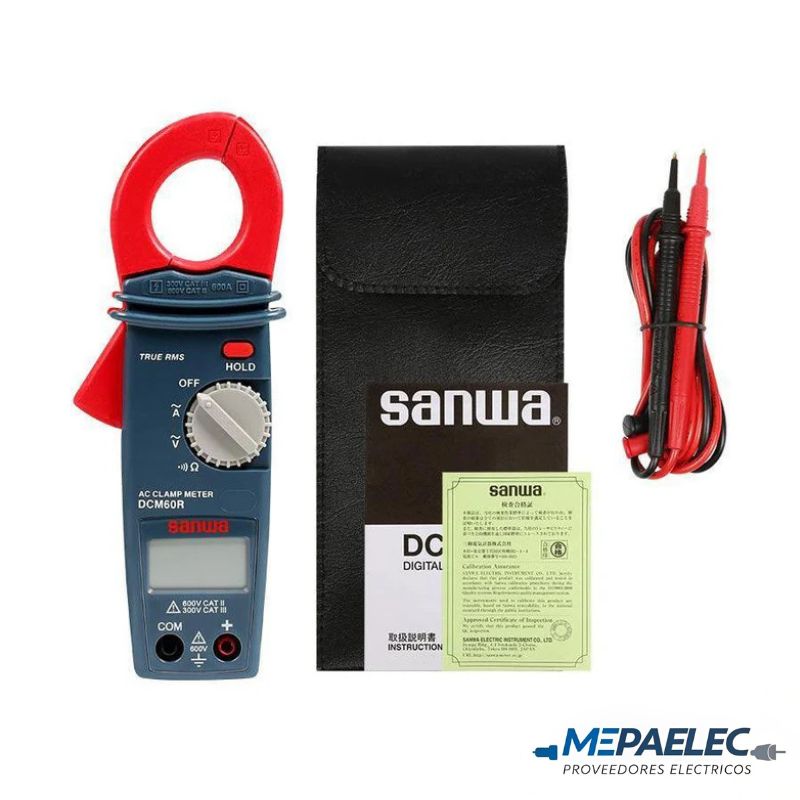 PINZA AMPERIMETRICA 600 AMP AC SANWA DCM-60R - Imagen 3