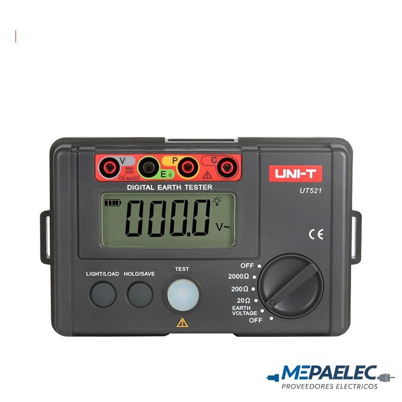 TELUROMETRO DIGITAL UT-521 2000 OHMIO / UNI-T