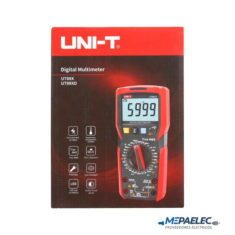 MULTIMETRO DIGITAL TRUE RMS UNI-T UT-89XD - Imagen 3