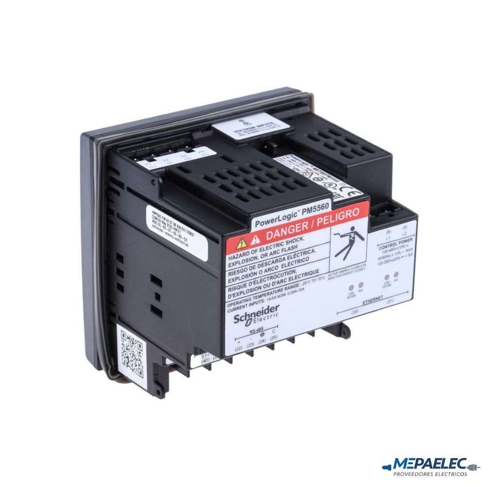 PM5560 ANALIZADOR DE ENERGIA POWERLOGIC, CLASE 0.2s, THD 63th, 2 ETHERNET, MODBUS, MEMORIA INCLUIDA, SCHNEIDER ELECTRIC - Imagen 4