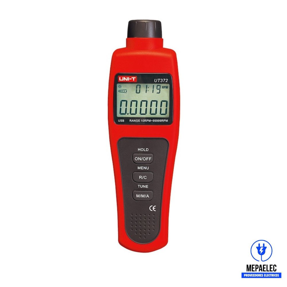 UT-372 UNIT TACÓMETRO DIGITAL SIN CONTACTO C/ INTERFAZ USB, RPM/CONTEO/TIEMPO LASER - Imagen 3