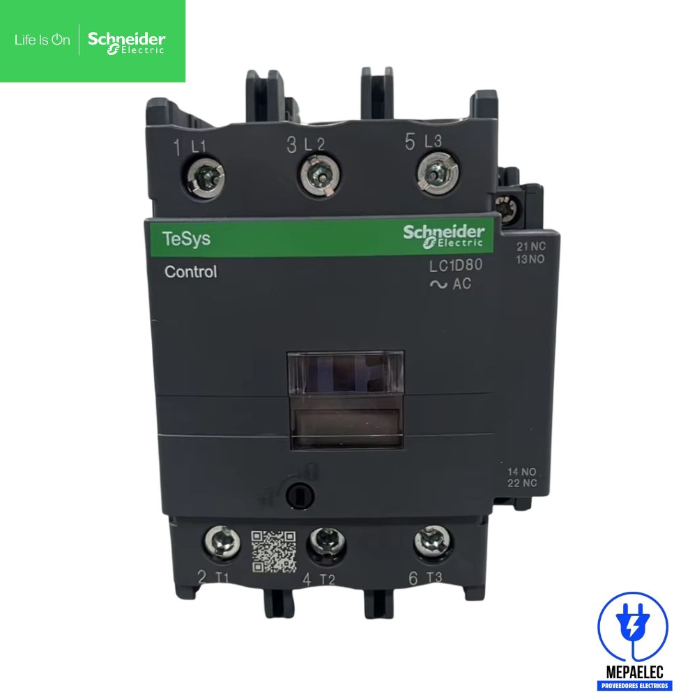 CONTACTOR 80A AC-3 TESYS SCHNEIDER ELECTRIC - LC1D80M7