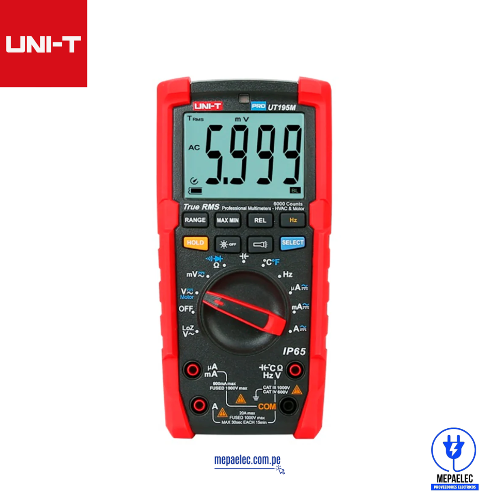 MULTIMETRO DIGITAL INDUSTRIAL UT195M UNI-T
